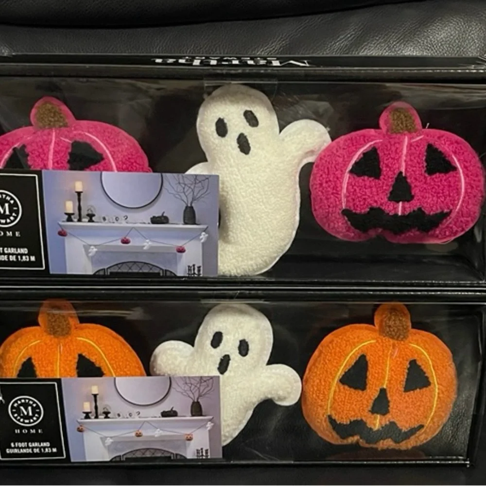 Martha Stewart Pink and White Halloween Garland